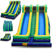 inflatable bouncer with water slide